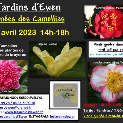 Affiche camellias printemps 2023 -second week-end-