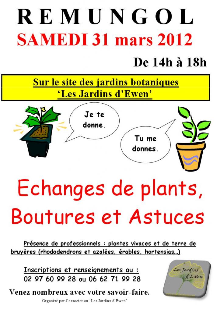 affiche echange de plants 2012