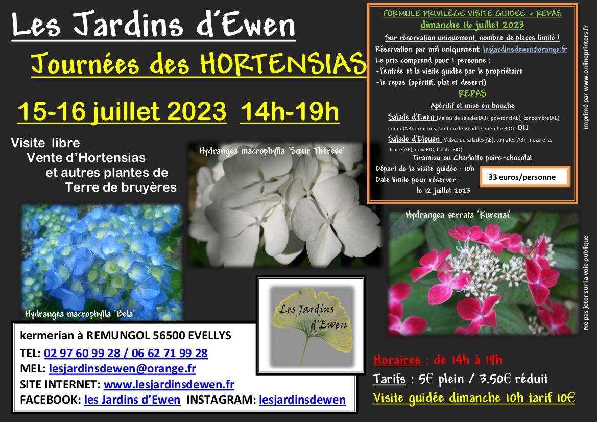 Affiche hortensias 2023