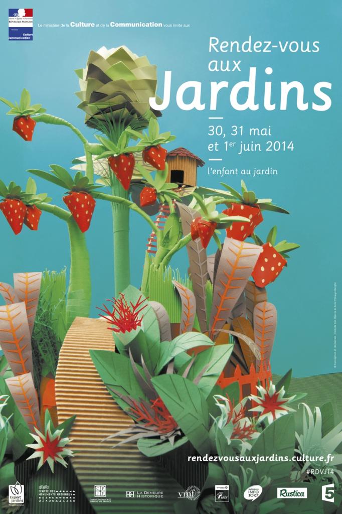 affiche rendez-vous aux jardins 2014