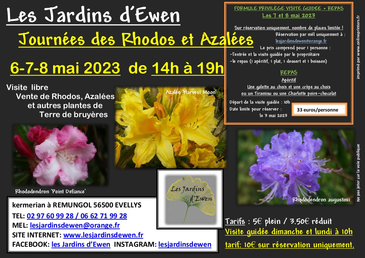 Affiche rhododendrons 2023