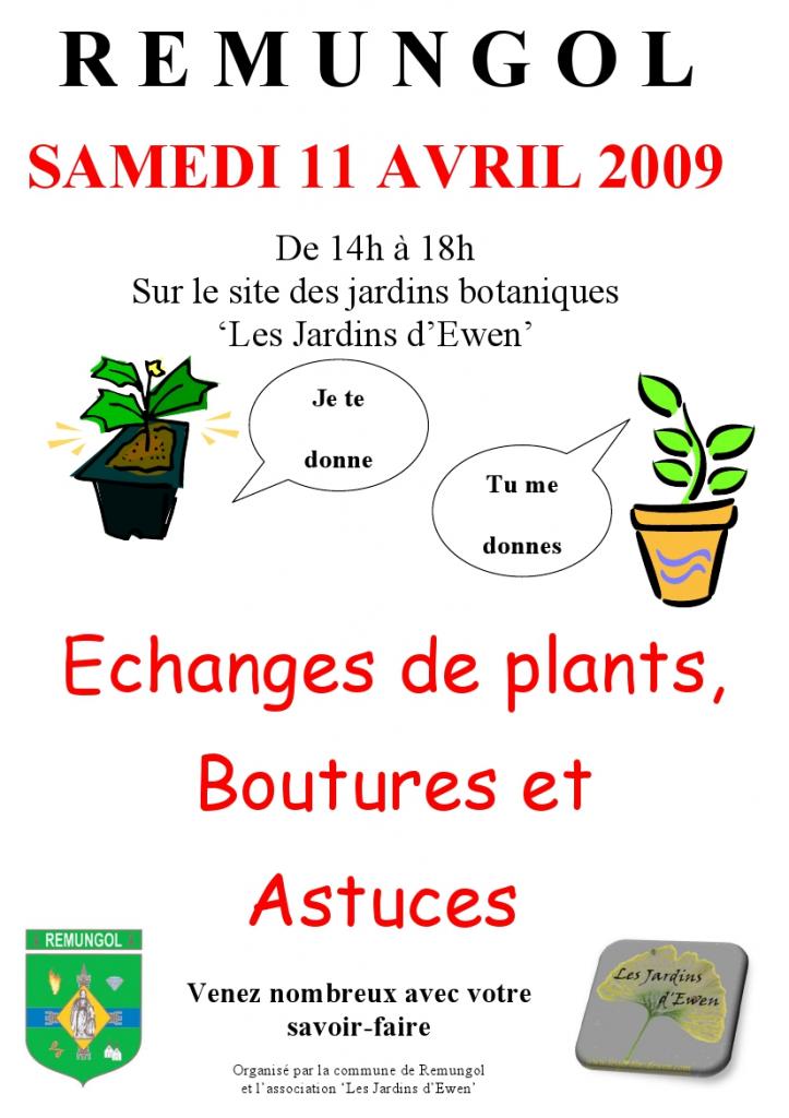 echange de plants 2009