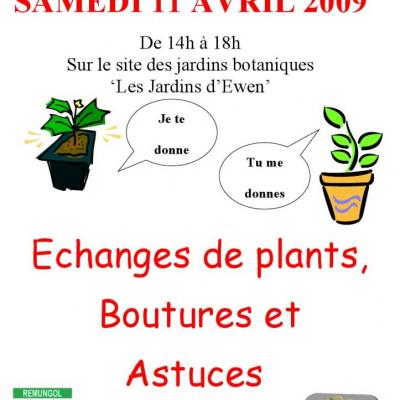 echange de plants 2009