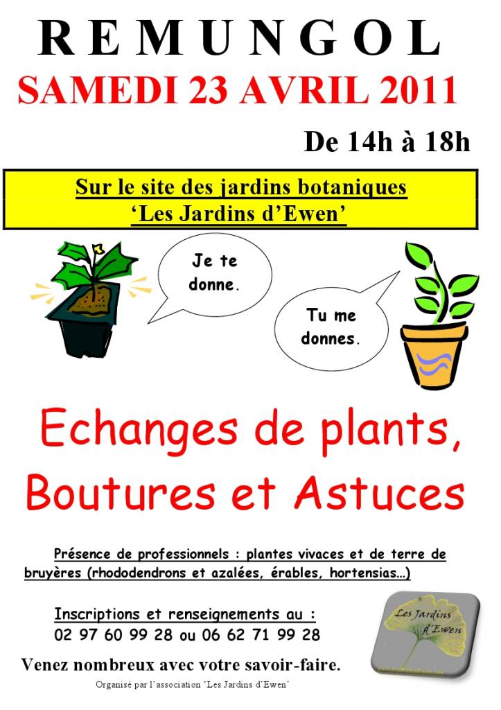 echange de plants avril 2011