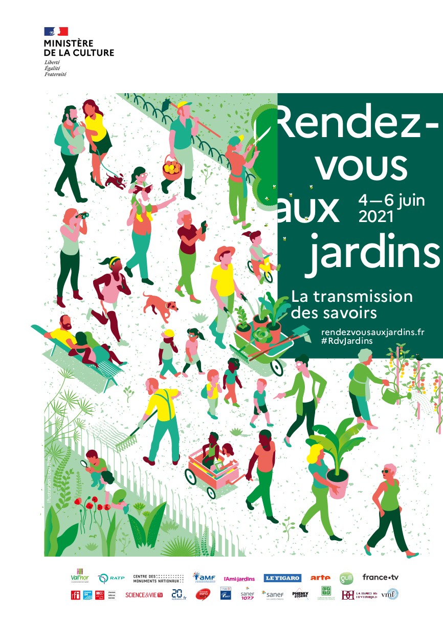 affiche Rendez-vous aux Jardins 2021