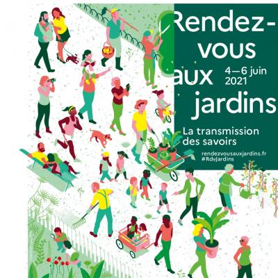 affiche Rendez-vous aux Jardins 2021