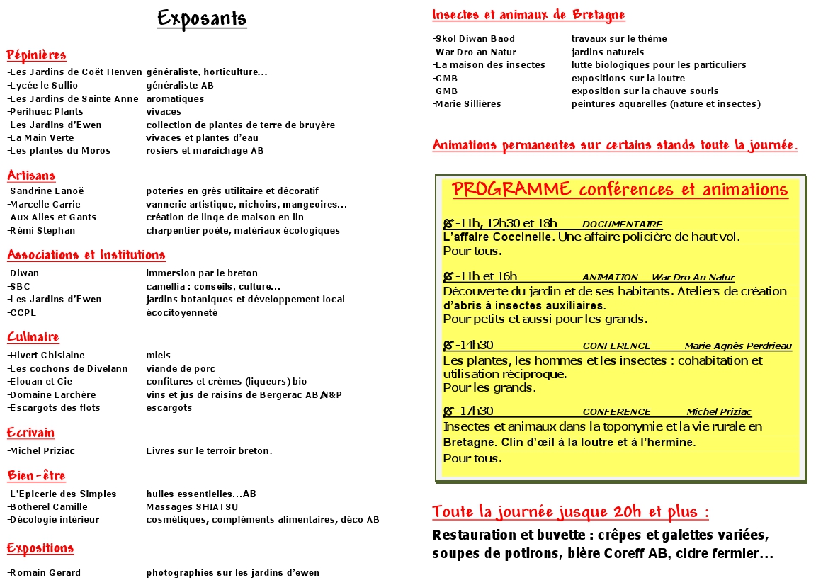 Verso programme octobre 2010