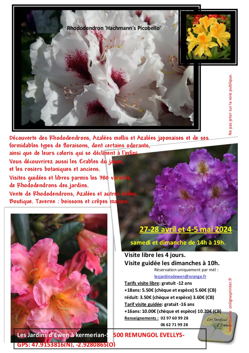 Prospectus rhododendrons 2024 verso